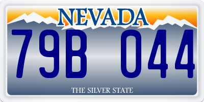 NV license plate 79B044
