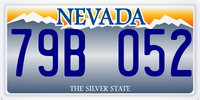 NV license plate 79B052