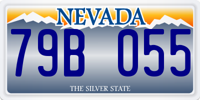 NV license plate 79B055
