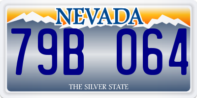 NV license plate 79B064