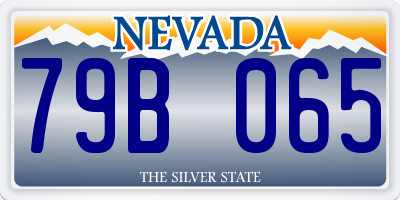 NV license plate 79B065