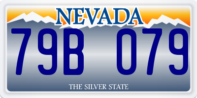 NV license plate 79B079