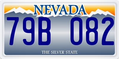 NV license plate 79B082