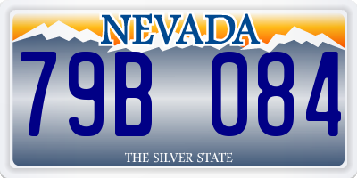 NV license plate 79B084