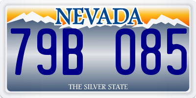 NV license plate 79B085