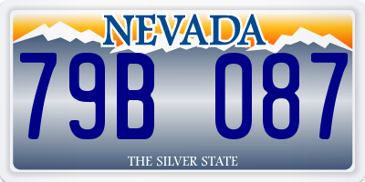 NV license plate 79B087