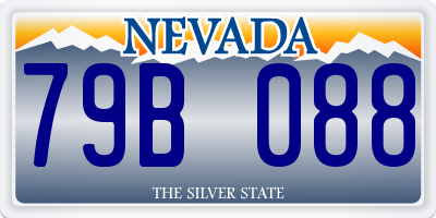 NV license plate 79B088