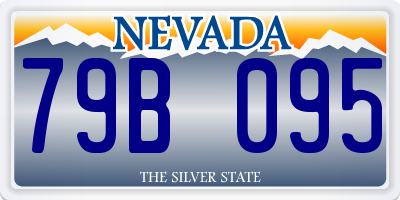 NV license plate 79B095