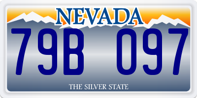NV license plate 79B097