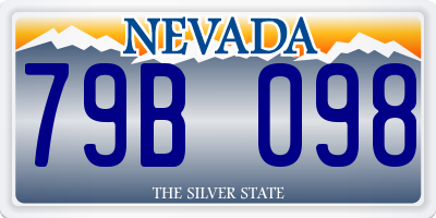 NV license plate 79B098
