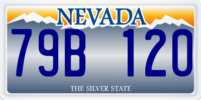 NV license plate 79B120