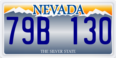 NV license plate 79B130