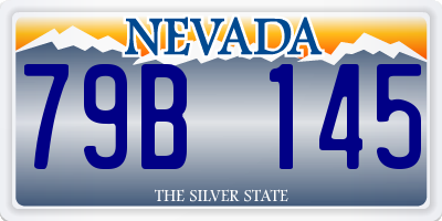NV license plate 79B145