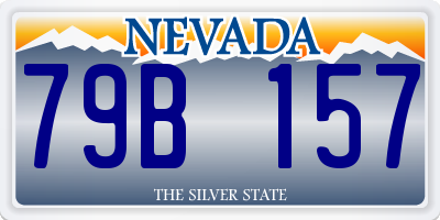 NV license plate 79B157