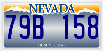 NV license plate 79B158