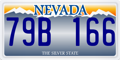 NV license plate 79B166