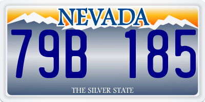NV license plate 79B185