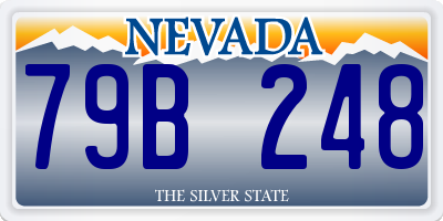 NV license plate 79B248