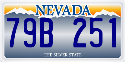 NV license plate 79B251