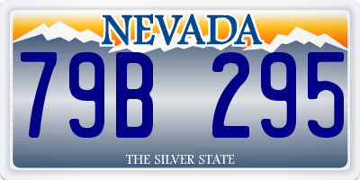 NV license plate 79B295