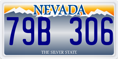 NV license plate 79B306