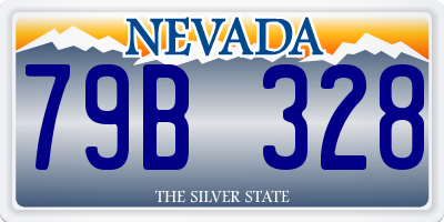 NV license plate 79B328