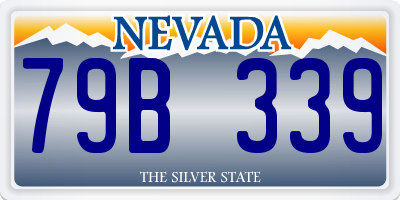 NV license plate 79B339