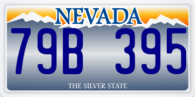 NV license plate 79B395