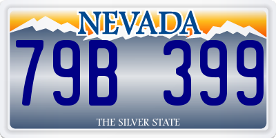 NV license plate 79B399