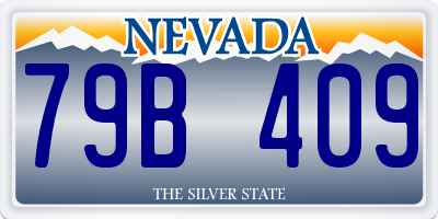 NV license plate 79B409