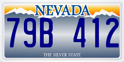 NV license plate 79B412