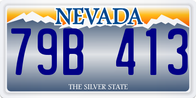 NV license plate 79B413