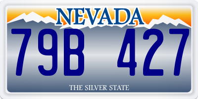 NV license plate 79B427