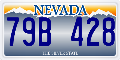 NV license plate 79B428