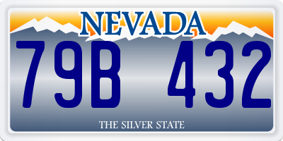 NV license plate 79B432