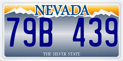 NV license plate 79B439