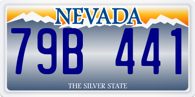 NV license plate 79B441