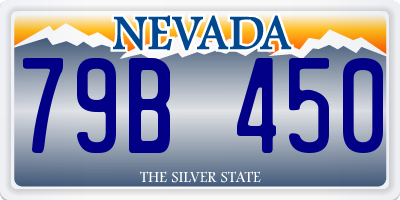 NV license plate 79B450