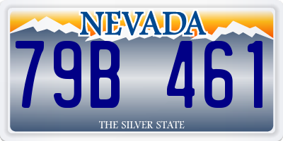 NV license plate 79B461