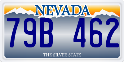 NV license plate 79B462