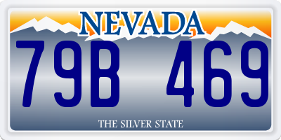 NV license plate 79B469