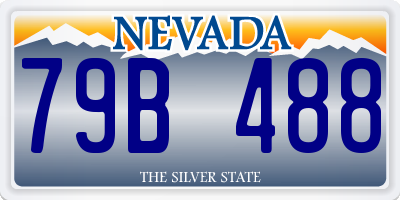 NV license plate 79B488