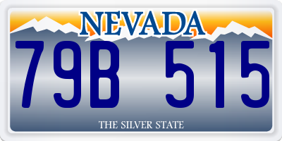 NV license plate 79B515