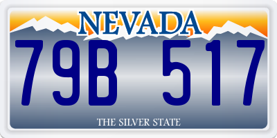 NV license plate 79B517