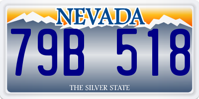 NV license plate 79B518