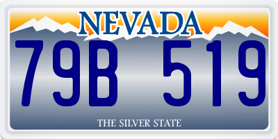 NV license plate 79B519