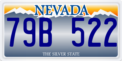 NV license plate 79B522