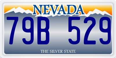 NV license plate 79B529