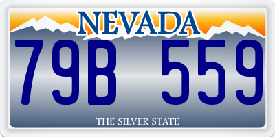 NV license plate 79B559