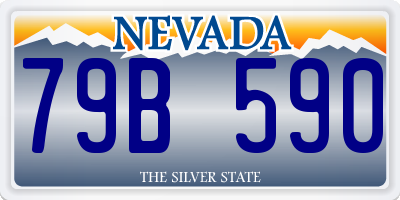 NV license plate 79B590